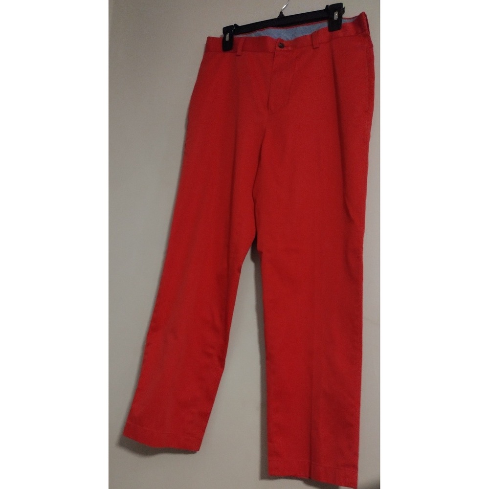 Brooks Brothers 346 Men's Pants 32x30 Chino Coral Pink Orange Coastal Preppy
